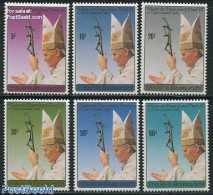 Burundi 1990 Popes Visit 6v, Mint NH, Religion - Pope - Religion - Päpste