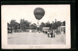 AK Paris, Ballon Im Flug, Porte Maillot  - Balloons