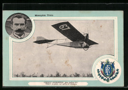 AK Chalons, Monoplan Train, Circuit Europeen 1911, Flugzeug-Pionier Train Mit Flugzeug Nr. 69  - Sonstige & Ohne Zuordnung