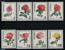 Bulgaria 1970 Roses 8v, Mint NH, Nature - Flowers & Plants - Roses - Nuevos