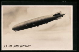 AK Luftschiff LZ 127 Graf Zeppelin Am Himmel  - Aeronaves