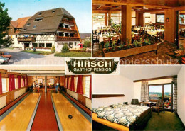 73642773 Langenbrand Schoemberg Gasthof Pension Hirsch Restaurant Fremdenzimmer  - Autres & Non Classés