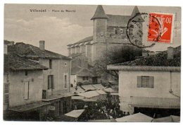 47 - Lot Et Garonne / VILLEREAL -- Place Du Marché. - Otros & Sin Clasificación