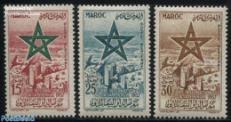 Morocco 1957 Casablanca International Fair 3v, Mint NH, Various - Export & Trade - Fábricas Y Industrias