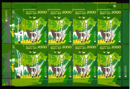 Weißrußland Belarus 853-854 Postfrisch Als Kleinbogensatz #IO750 - Bielorrusia