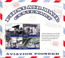 Grenada 2018 Airmail Centenary 4v M/s, Mint NH, Transport - Aircraft & Aviation - Avions