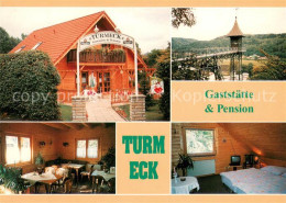 73642587 Ostrau Bad Schandau Gaststaette Pension Turmeck Gaststube Zimmer Ostrau - Bad Schandau