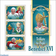 Liberia 2023 Pope Benedict XVI, Mint NH, Religion - Pope - Papi