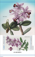 Guinea, Republic 2023 Orchids, Mint NH, Nature - Flowers & Plants - Orchids - Otros & Sin Clasificación