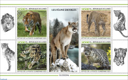 Guinea, Republic 2023 Big Cats, Mint NH, Nature - Cat Family - Otros & Sin Clasificación