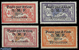Syria 1922 Airmail, Overprints 4v, Unused (hinged) - Siria