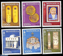 Mongolia 2022 Djenghiz Khan 6v, Mint NH, History - Various - Archaeology - Stamps On Stamps - Money On Stamps - Archéologie