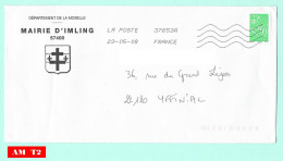 Mairie D'Imling 23-05-2008 Pour Yffiniac - Mechanical Postmarks (Other)