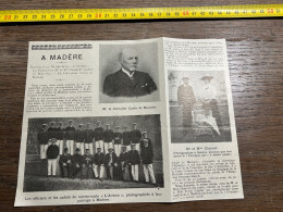 1908 PATI Officiers Et Les Cadets Du Navire-école L Avenir à Madère Chevalier Carlo De Bianchi Mr Et Mme Charcot. - Collections