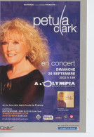 PUB 17#1 - PETULA CLARK - OLYMPIA 2003 - Musique Et Musiciens