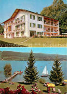 73642384 Velden Woerthersee Gaestehaus Holliber Liegewiese Bootssteg Segeln Veld - Other & Unclassified