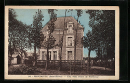 CPA Menigoute, Une Villa Route De Parthenay  - Parthenay