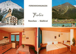 73642338 Reschen See Tirol Ferienwohnungen Folie Kueche Schlafzimmer Panorama  - Other & Unclassified