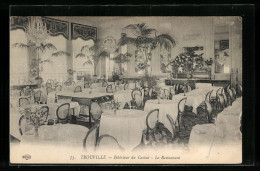 CPA Trouville, Interieur Du Casino, Le Restaurant  - Trouville