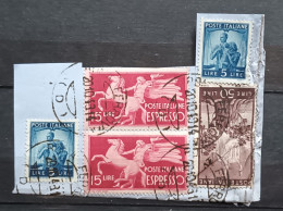 5 Timbres Oblitérés : 15 Lire  Espresso - - Collections