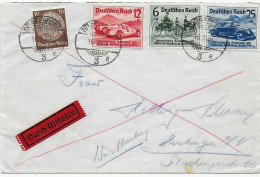 Eilbote Düsseldorf Nach Esslingen 1940 - Lettres & Documents