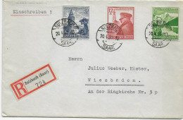 Einschreiben Sulzbach/Saar Nach Wiesbaden, 20.4.1939 - Lettres & Documents