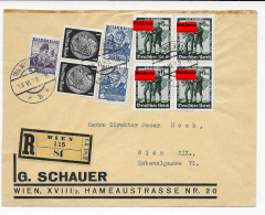 Einschreiben Wien Mit Dt. Mischfrankatur, 18.6.1938 - Lettres & Documents