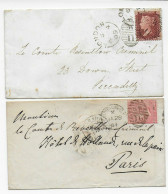 2x Covers London Piccadilly And Paris 1869 And 1861 - Other & Unclassified