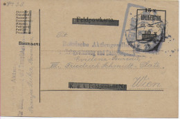 Postkarte Überbalkte Feldpostkarte Von Banja Luka Nach Wien,1920 - Croatia