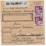 Paketkarte Nürnberg- Buchenbühl Nach Haar 1948 - Lettres & Documents