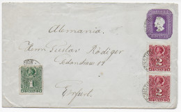 Brief Aus Constitucion Nach Erfurt, 1897, Motiv: Kolumbus - Chile