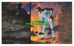 R581537 Railway Station. Two Men And A Locomotive. Dalkeith Publishing. Card No. - Monde