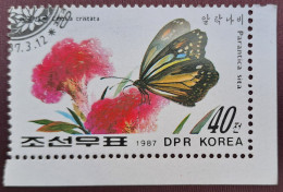 (!) Korea - 1987, FLOWERS , Butterflies Used / Cto  40 - Sonstige & Ohne Zuordnung