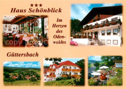 73642125 Guettersbach Haus Schoenblick Gaststube Panorama Terrasse Guettersbach - Autres & Non Classés