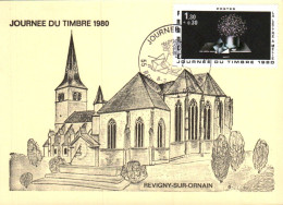 JOURNEE DU TIMBRE REVIGNY SUR ORNAIN MEUSE 1980 - Gedenkstempels