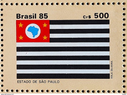 C 1500 Brazil Stamp Flag States Of Brazil Sao Paulo 1985 - Ongebruikt