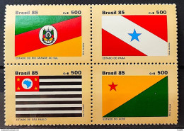 C 1498 Brazil Stamp Flag States Of Brazil RS To SP Acre 1985 Complete Series - Ungebraucht