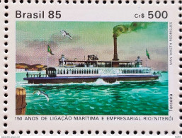 C 1489 Brazil Stamp 150 Years Liga Maritima Rio Niteroi Third Ship 1985 - Nuovi