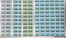 C 1487 Brazil Stamp 150 Years Liga Maritima River Niteroi Ship 1985 Sheet Complete Series - Unused Stamps