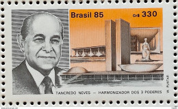 C 1485 Brazil Stamp President Tancredo Neves Head Of State Brasilia 1985 - Unused Stamps