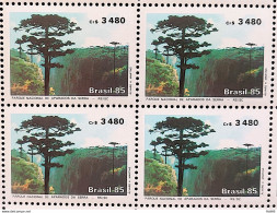 C 1484 Brazil Stamp Trimmings Of The Sierra Landscape Environment 1985 Block Of 4 - Nuevos