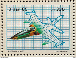 C 1476 Brazil Stamp AMX Military Jet Airplane 1985 - Nuovi