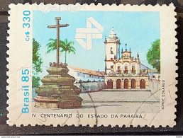 C 1472 Brazil Stamp 400 Years Of Paraiba Church Religion 1985 Circulated 7 - Usati