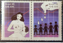 C 1465 Brazil Stamp Child Development UNICEF Woman Health Child 1985 - Unused Stamps