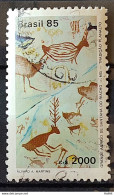 C 1457 Brazil Stamp Brackex Vi Rapestrian Paintings 1985 Circulated 1 - Gebruikt