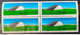 C 1452 Brazil Stamp 25 Years Of Brasilia National Theater 1985 Block Of 4 - Ongebruikt