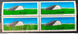 C 1452 Brazil Stamp 25 Years Of Brasilia National Theater 1985 Block Of 4 - Neufs