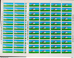 C 1451 Brazil Stamp 25 Years Of Brasilia Catetinho National Theater 1985 Sheet Complete Series - Unused Stamps