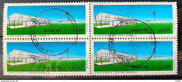 C 1451 Brazil Stamp 25 Years Of Brasilia Cateteinho 1985 Block Of 4 Circulated 1 - Gebruikt
