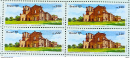 C 1448 Brazil Stamp World Heritage Site Sao Miguel Das Missões 1985 Block Of 4 - Nuovi